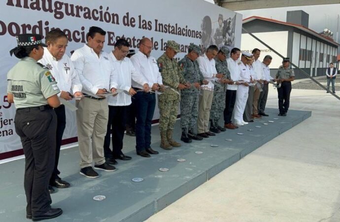 Inauguran gobernador y mandos militares, instalaciones de la Guardia Nacional en Tamaulipas