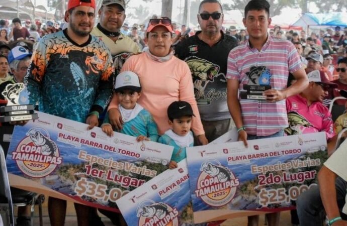 Rompe récord de participación en pesca deportiva Copa Tamaulipas 2025