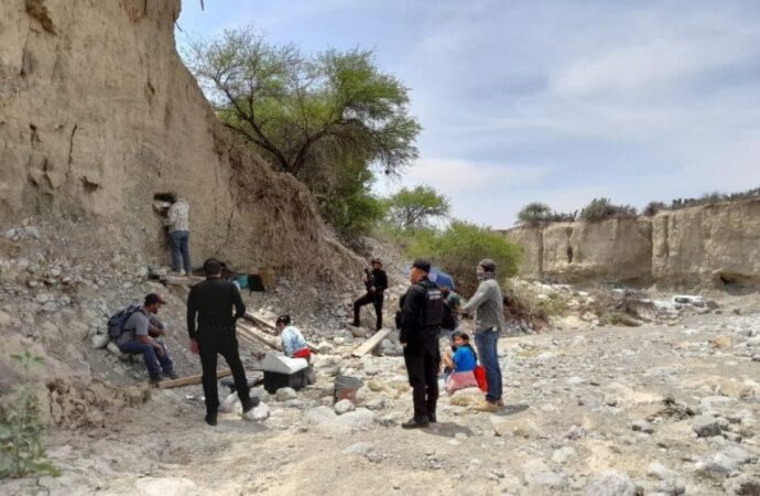 Apoya Guardia Estatal en traslado de presuntos restos de mamut encontrados en Tula