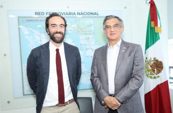Afinan Américo Villarreal y Andrés Lajous rutas ferroviarias de Tamaulipas
