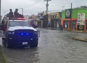 Activa Guardia Estatal Plan Tamaulipas en Matamoros tras fuertes lluvias