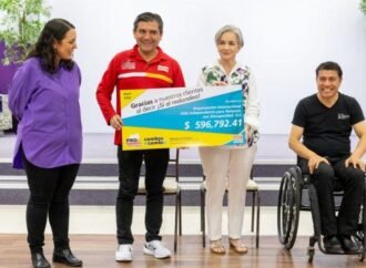 Atestigua María de Villarreal entrega de donativo de la campaña de redondeo de Oxxo en Tamaulipas