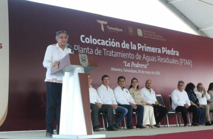 Tendrá Altamira nueva Planta Tratadora de Aguas Residuales; Américo pone primera piedra
