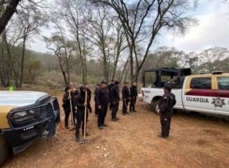 A través del Plan Tamaulipas se suma Guardia Estatal al combate del incendio forestal en la Biósfera El Cielo