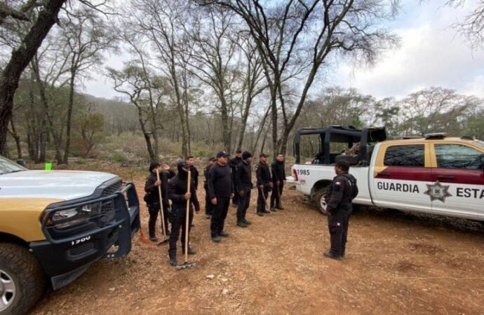 A través del Plan Tamaulipas se suma Guardia Estatal al combate del incendio forestal en la Biósfera El Cielo