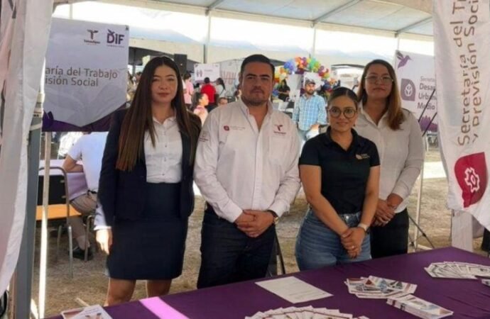 Participa STPS en jornadas asistenciales del DIF Tamaulipas, reafirmando compromiso de un gobierno humanista y cercano a la gente