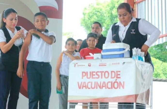 Se sitúa Tamaulipas en segundo lugar nacional en Semana de Vacunación; jornada continúa