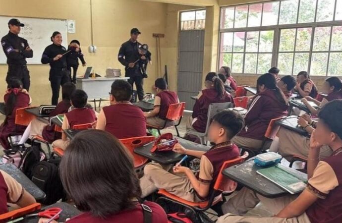 Imparte Guardia Estatal de Género pláticas contra la violencia a niñas y niños de San Fernando