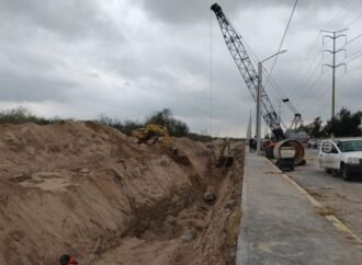 Construcción de colector sanitario transforma infraestructura urbana en Reynosa