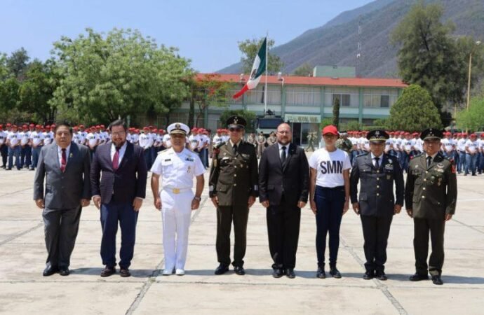 Conmemoran en Tamaulipas el 163 aniversario de la Batalla de Puebla y realizan toma de protesta de bandera del Servicio Militar Nacional