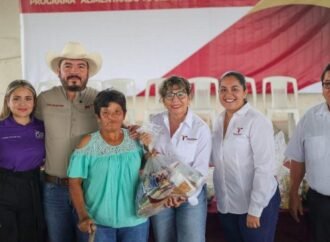 Lleva SEBIEN apoyo a ejido Graciano Sánchez del municipio de González