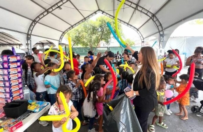 Abraza Tamaulipas a la niñez migrante en su día con festejo en los albergues del estado