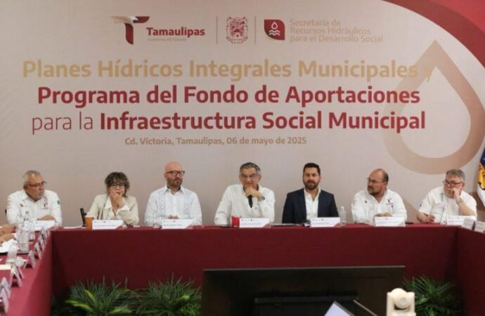 Impulsa Américo Villarreal proyectos municipales de infraestructura hídrica
