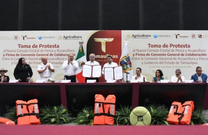 Fortalecen Gobierno de Tamaulipas y CONAPESCA alianza por el desarrollo pesquero