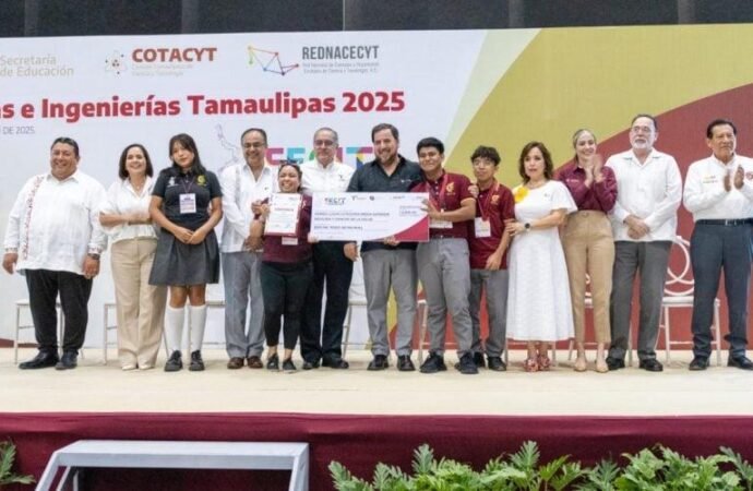 Reconocen a jóvenes talentos en la Feria de Ciencias e Ingenierías Tamaulipas 2025