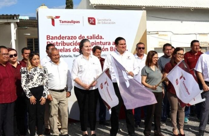 Da SET banderazo de salida a entrega de materiales de pintura para mantenimiento en escuelas