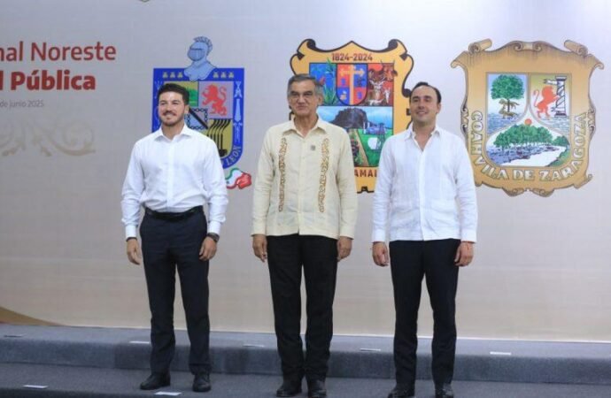 Acuerdan Tamaulipas, Nuevo León y Coahuila reforzar seguridad fronteriza e interestatal