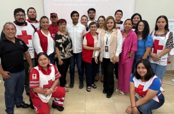 Capacita Secretaría del Trabajo al personal de Cruz Roja en prevención de riesgos psicosociales