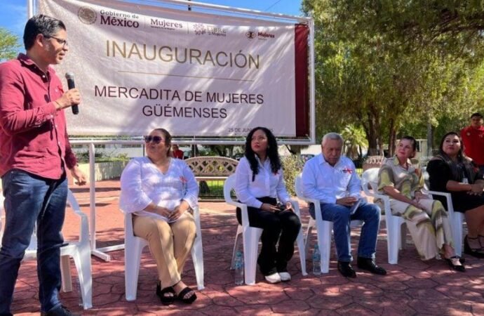 Inauguran “Mercadita de Mujeres Güemenses” para fomentar el emprendimiento femenino: IMT