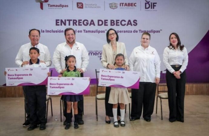 Entrega DIF Tamaulipas más de 1,800 becas a niñas, niños y jóvenes en situación de vulnerabilidad