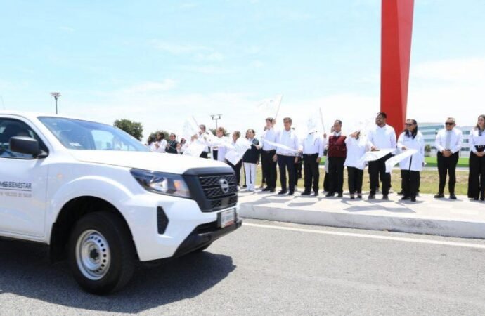 Da Américo banderazo de salida a vehículos del IMSS-Bienestar Tamaulipas