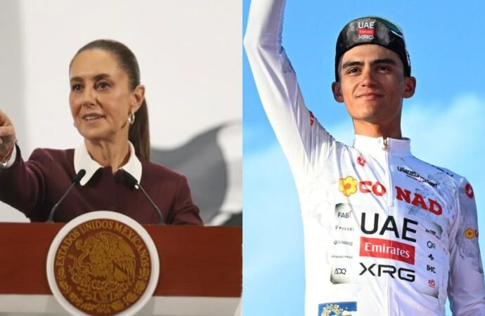 “Es un orgullo para México”: Claudia Sheinbaum felicita a Isaac del Toro por su subcampeonato en Giro de Italia